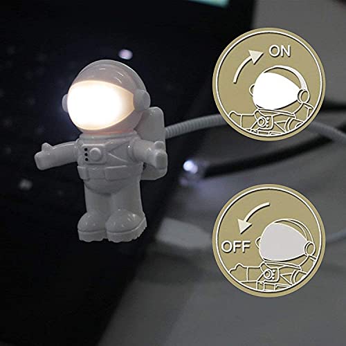 Creative Spaceman Astronaut LED Flexible USB Light for Laptop PC Notebook