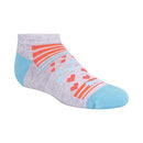 PUMA Girls' 6 Pack Low Cut Socks Sockshosiery, grey/pink, 5-6.5