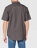 Men's Rugged Flex Rigby Short Sleeve Work Shirt, Gravel, 2X-Large