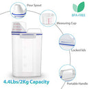 2Pack, Rice Storage Bin with Airtight Design Grain Flour Nuts Organization