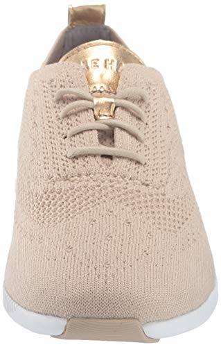 Cole Haan Women's 2.Zerogrand Stitchlite Oxford, rye Knit/Optic White, 7.5