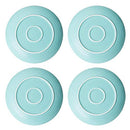 Pfaltzgraff Venice 16-Piece Stoneware Dinnerware Set, Service for 4, Aqua/White -
