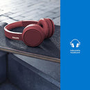 On-Ear Wireless Headphones with 32mm Drivers & BASS Boost on-Demand, Red