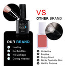 6 in 1 Nail Glue Gel for Acrylic Nails Long Lasting, Curing Needed UV Extension Glue
