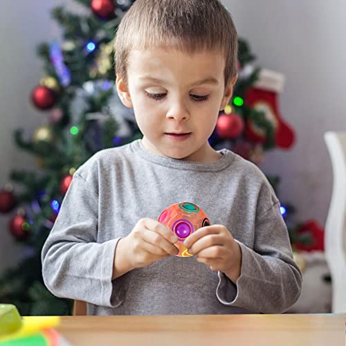 Rainbow Puzzle Ball, Speed Cube Ball Puzzle Game Fun Stress Reliever Toys