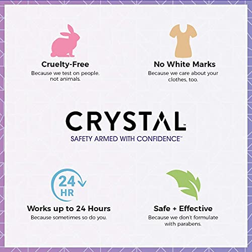 CRYSTAL Deodorant Stick (30003), Unscented, 4.25 Ounce, White