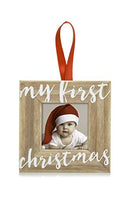 Baby’s First Christmas Wooden Picture Frame Ornament, First Christmas Ornament