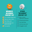 Crochet Kit for Complete Beginners with Step-by-Step Video Tutorials