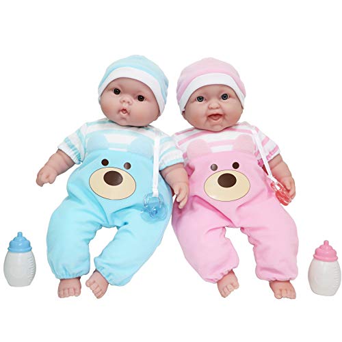 Twins 13" Realistic Soft Body Baby Dolls Twins Gift Set | Ages 2+