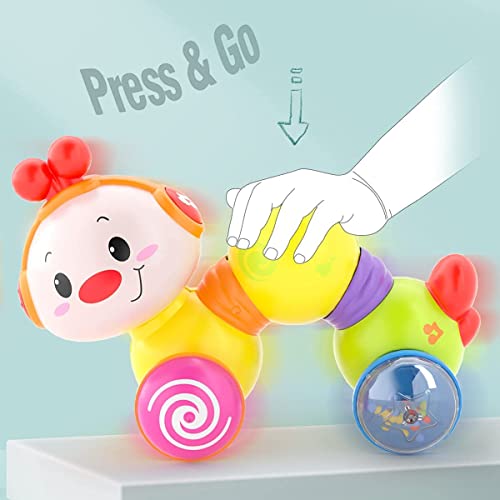 Crawling Toys for 6 Months Babies - Musical Baby Toys with Rattle