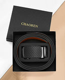 Ratchet Belt for men - Mens Belt Leather 1 3/8" for Casual Jeans - Micro Adjustable Belt