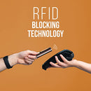 Slim Minimalist RFID Blocking Men Wallet - Men Wooden Credit Card Holder with Money Clip