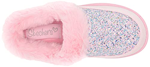 Skechers Kids Girls Sleep Slides Slipper, Pink, 4 Big Kid