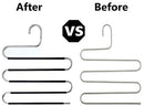 Pants Hangers Scarf Hangers 10 Piece S-Type Clothes Pant Hanger Jeans Hanger