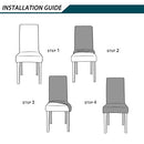 Spandex Chair Covers for Dining Room Set of 4, Stretch Printed Chair