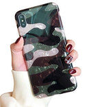 J.west Case for iPhone Xs Max, Luxury Sparkle Bling Crystal Clear Soft TPU Silicone