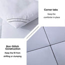 Quilted Comforter-Plush Microfiber Fill- Duvet Insert or Stand-Alone with Corner Tabs