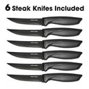 Stainless Steel Knife Set with Block 17 Piece Set Kitchen Knives Set Chef Knife Set