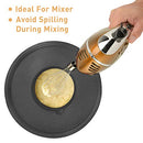 Mixing Bowls Set of 5, Wildone Stainless Steel Nesting Bowls with Airtight Lids, 3 Grater Attachments