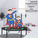 400 lbs Rebouonder Trampoline for Adults, Mini Trampoline for Adults Indoor Exercise