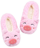 Kid's Animal Slipper Socks, Cartoon Cozy Fleece Indoor Slipper, Fluzzy Warm bedroom Shoe