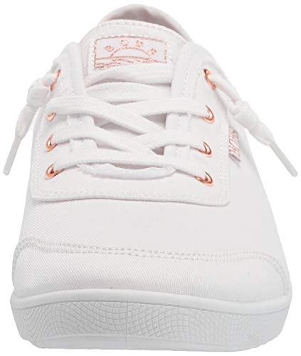 Skechers Womens Bobs B Cute Sneaker, White, 8 US