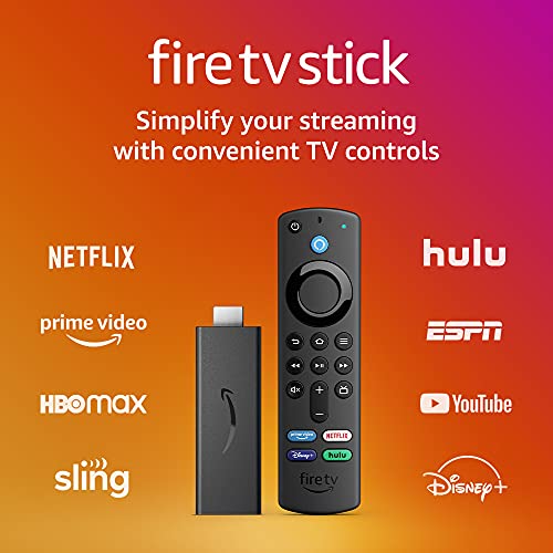 Fire TV Stick (3rd Gen) with Alexa Voice Remote (includes TV controls)