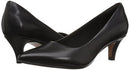 Clarks womens Linvale Jerica Pump, Black Leather, 7 US