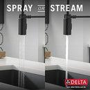 Black Kitchen Faucet with Pull Down Sprayer, Commercial Style Kitchen Sink Faucet