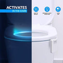 2 Pack Toilet Night Lights,16-Color Motion Activated Detection Bowl Light