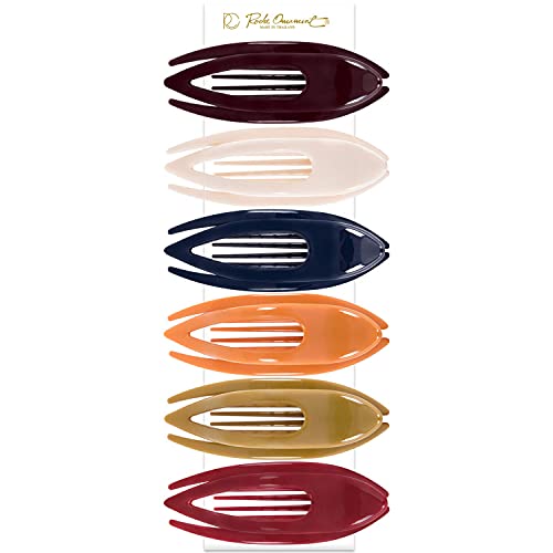 6 Pcs Womens French Concord Curved Hair Clip No Slip Strong Grip Comfortable Hold