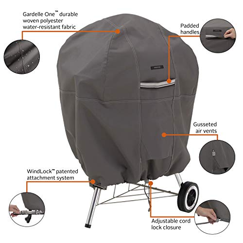 Ravenna Water-Resistant 26.5 Inch Kettle BBQ Grill Cover
