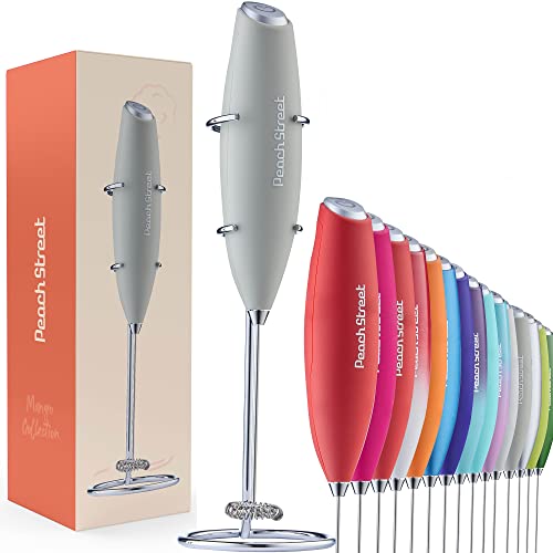 Powerful Handheld Milk Frother, Mini Milk Foamer, Battery Operated Stainless Steel Drink