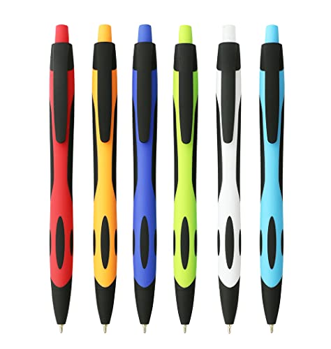 Ballpoint Pens Black Ink 1mm Medium Point Work Pen, 6-pack (Black ink)