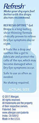 Refresh Optive Gel Drops Lubricant Eye Gel, 0.33 Fl Oz (Pack of 1) Sterile