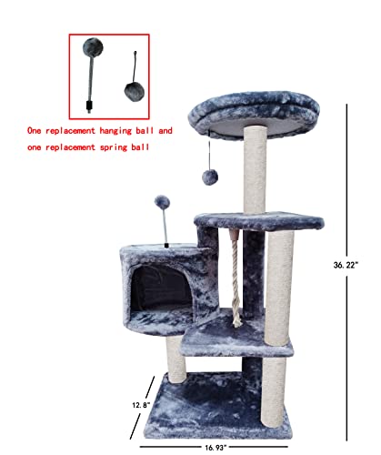 Cat Tree Scratching Toy Activity Centre Cat Tower Furniture Scratching Post