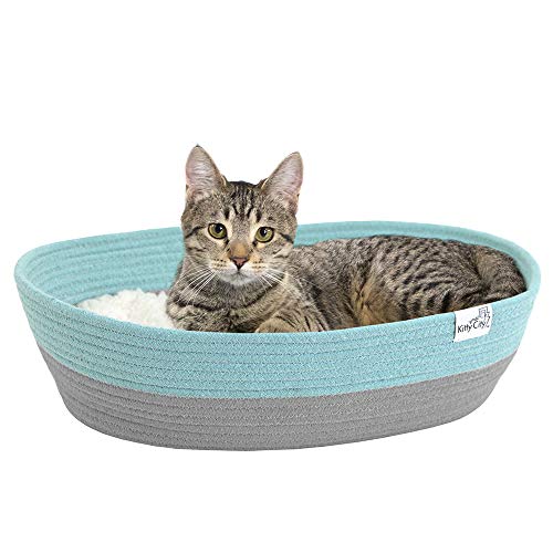 Kitty City Cotton Rope Woven Cat Bed, Cat House- Colors may vary, Cat Rope Bed