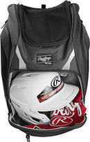 Rawlings Legion Baseball & Softball Players Equipment Backpack, Grey/Black