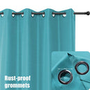 Waterproof Indoor/Outdoor Curtains for Patio Thick Privacy Grommet Curtains