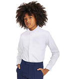 Boys' Big Long Sleeve Slim Fit Dress Shirt, Style with Buttoned Cuffs & Shirttail Hem