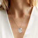 Dad Memorial Necklace A Piece of My Heart Is in Heaven Loss of Father Gift(Heaven-Dad)