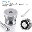 18/8 Stainless Steel Mortar and Pestle with Brush Spice Grinder,Herb Bowl,Pesto Powder