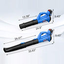 Leaf Blower Cordless Leaf Blower Electric Handheld Powerful Lightweight Variable Speed