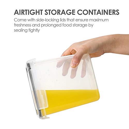 Airtight Food Storage Containers with Lids, 24 pcs Plastic Kitchen and Pantry Organization Canisters