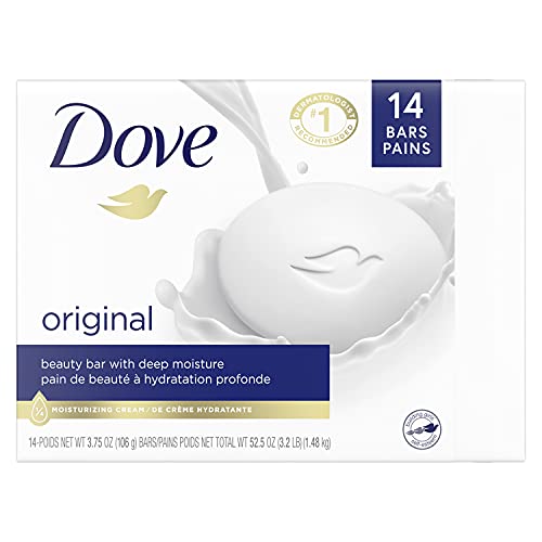 Dove Beauty Bar Gentle Skin Cleanser Moisturizing for Gentle Soft Skin Care Original