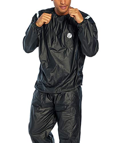 Men's Sauna Suit, L/XL , Black