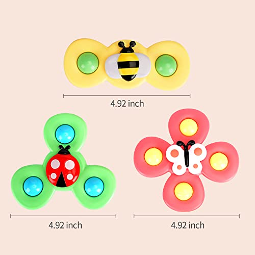 3PCS Suction cup spinner toys for 1 2 Year old boys|baby toys 12-18 months