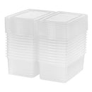 IRIS USA CNL clear Latching Box, 5 Qt, 20 Count