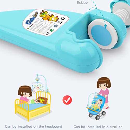 Baby Crib Mobile for Pack and Play, Crib Toys with Light and Music, Remote