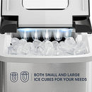 NOVETE Portable Ice Maker for Countertops, Ice Ready in 6 Minutes, 28.7 lb Ice